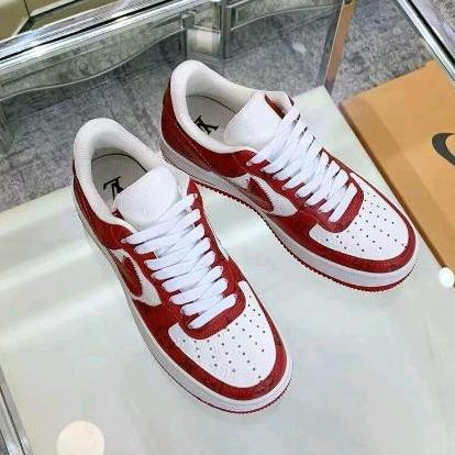 Nike Air Force 1 Louis Vuitton White Comet Red Bnib 100%