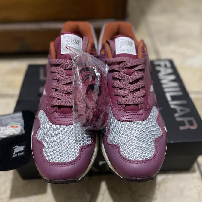 Nike Air Max 1 x Patta waves rush maroon