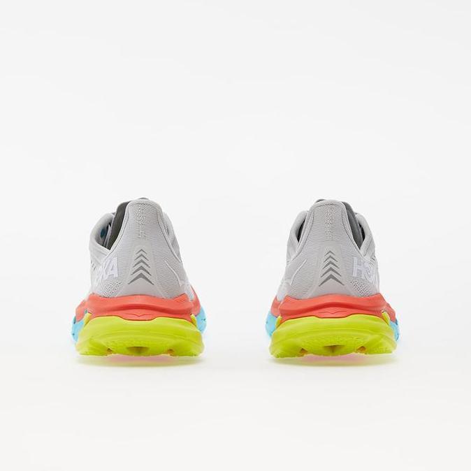 Hoka One One Clifton Edge Mens Road  Running Shoes - Lunar Rock/White