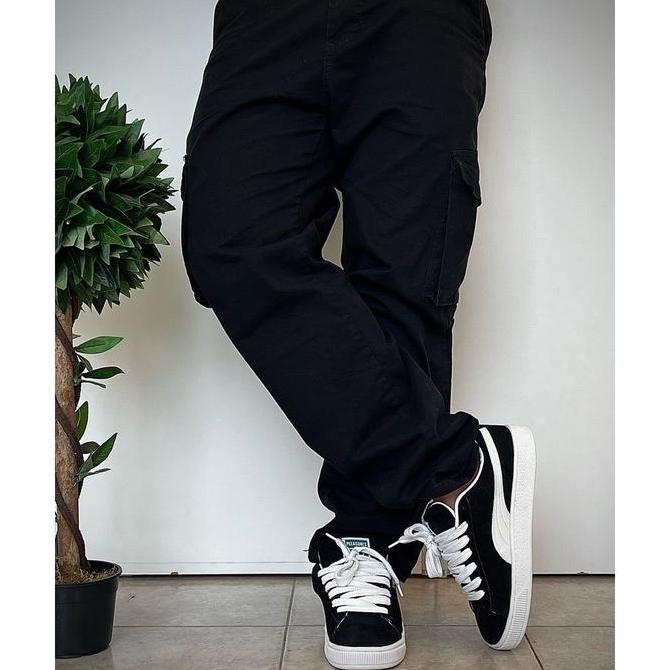 Sepatu Pria Wanita Puma Suede XL Hitam Resmi Premium Full Suede Premium