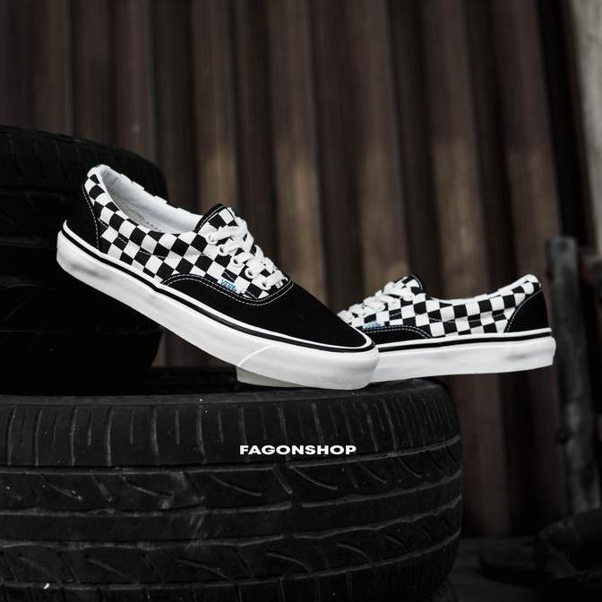 VANS ERA 95 DX ANAHEIM CHECKERBOARD BLACK/WHITE ORINAL 100% - BNIB