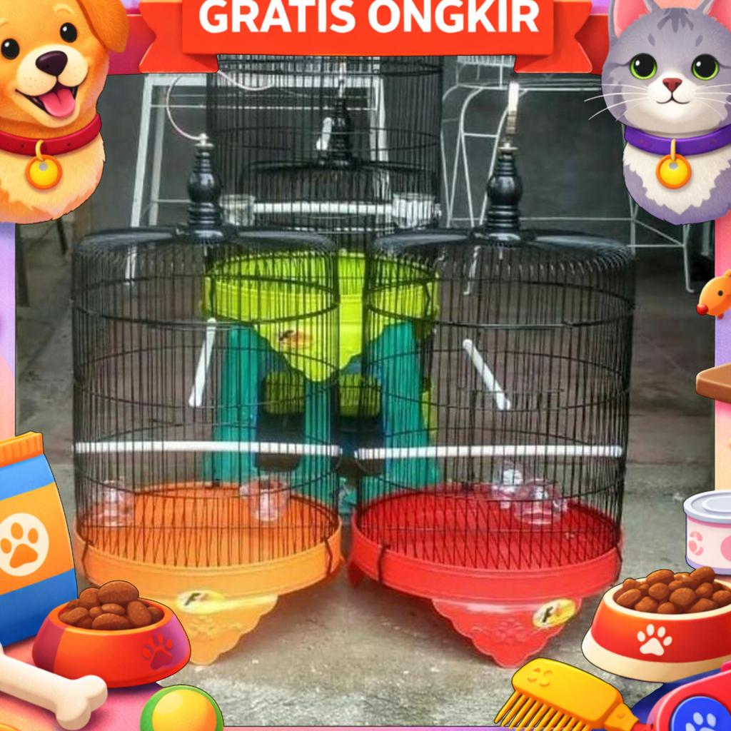 Kandang Burung Love Bird ,Parkit Dll Kandang Import Aneka Warna