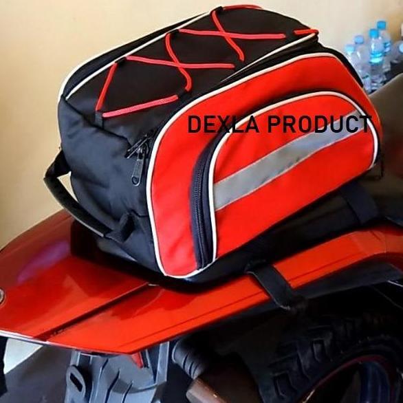 FREE ONGKIR DEXLA TAS BOX MOTOR & SEPEDA CORDURA 30X18X15CM JUMBO 40X30X29CM DILENGKAPI RAINCOVER 1 