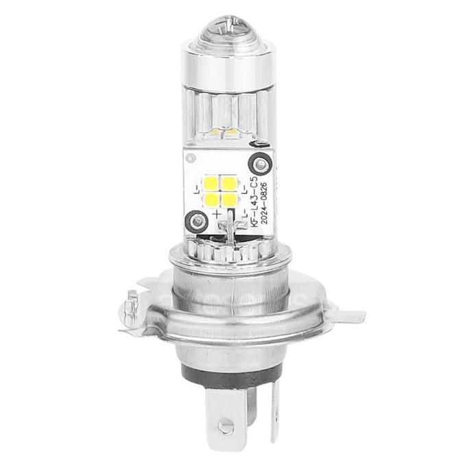 DISKON LAMPU DEPAN MOTOR H4 DC 10W LED SUPER TERANG PUTIH KUNING PREMIUM VIXION SCOOPY VERZA MH3 LUX