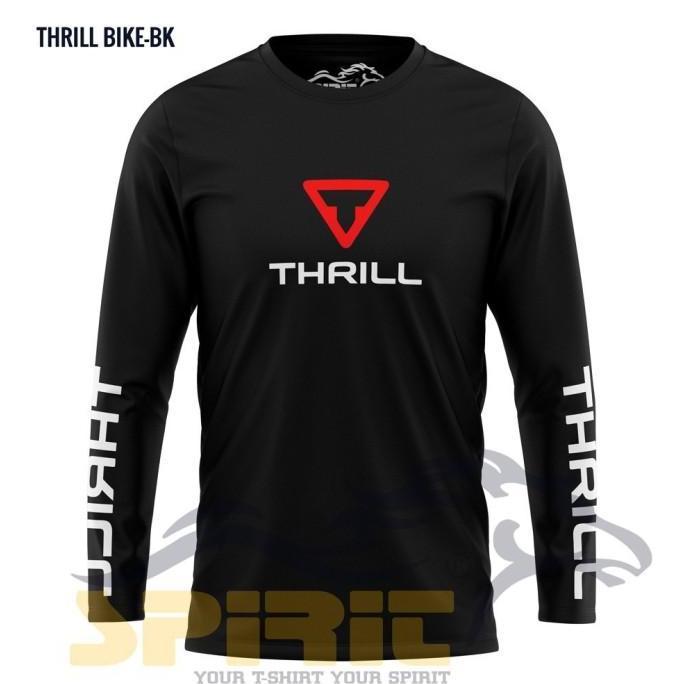 Thrill Baju Kaos Sepeda Lengan Panjang Spirit Tshirt Gunung Pria