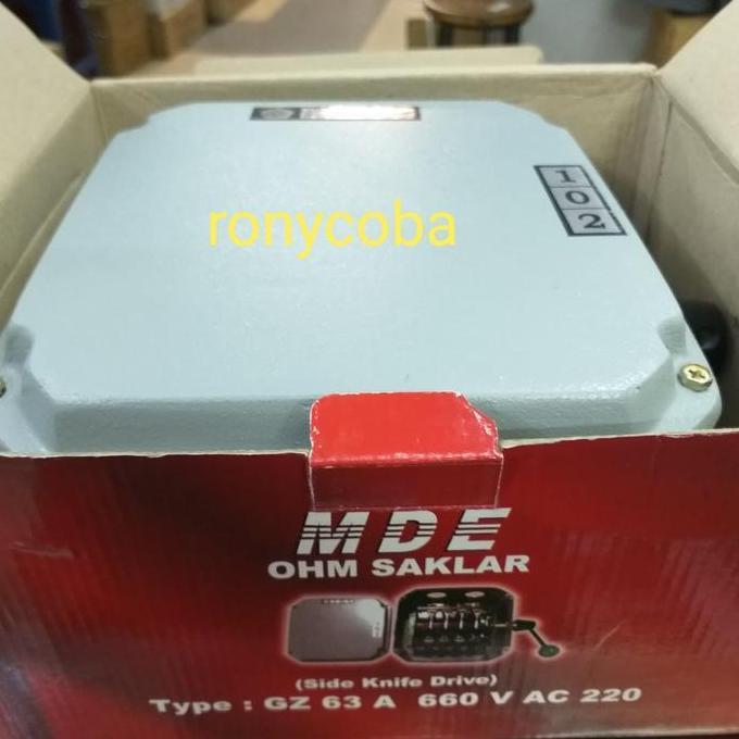 OHM SAKLAR MDE 63 AMPERE / OHM SAKLAR 63 A MDE / GZ MDE ORIGINAL DAN TERPERCAYA