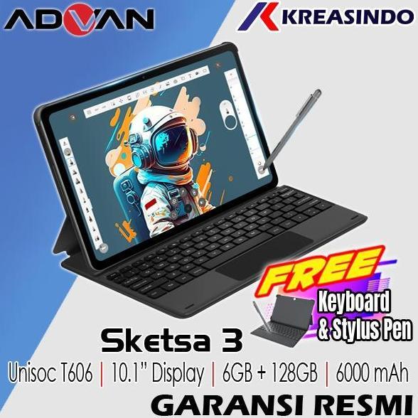 Advan Tablet Sketsa2 / Sketsa 2 10 inch 4/64 Ram 4GB Rom 64GB Resmi