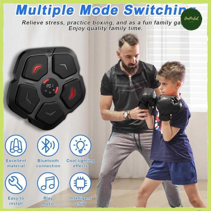 Mesin Tinju Musik Boxing Machine Wall Target Bluetooth 3 Mode