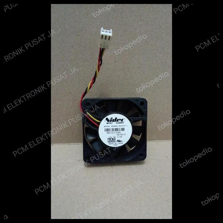 TERLARIS 8028 FAN KIPAS NIDEC BETAV BEARING TA225DC 12V 6X6 6CM 6 CM