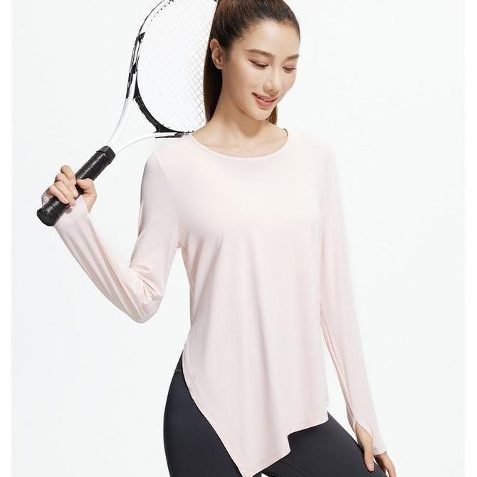 [SPORT SULTAN] Atasan Baju Olahraga Wanita Yoga Wear Lengan Panjang Baju Jogging Kaos Sport 1186