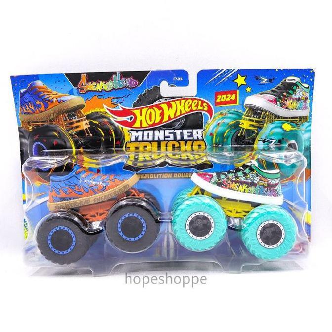 Hot Wheels Monster Trucks Sneakerhead Diecast Mobil Truk Monster Original Mattel