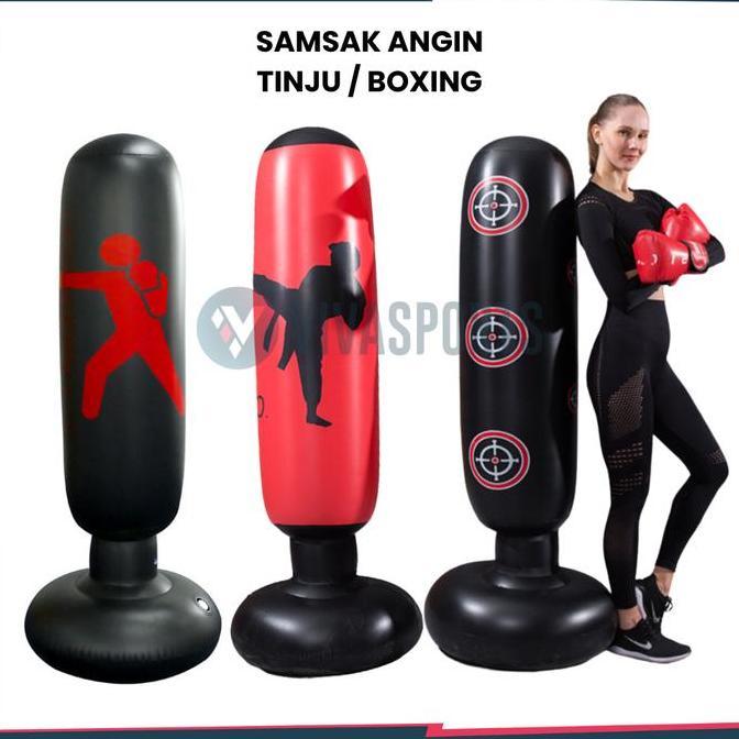 VIVASPORTS - Samsak Tinju Berdiri + Pompa / Samsak Tinju Boxing Punch Target Inflatable / Samsak Ang
