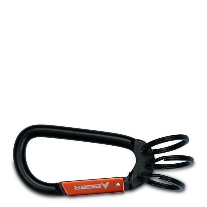 EIGER OCHAIN CARABINER KEYCHAIN BLACK