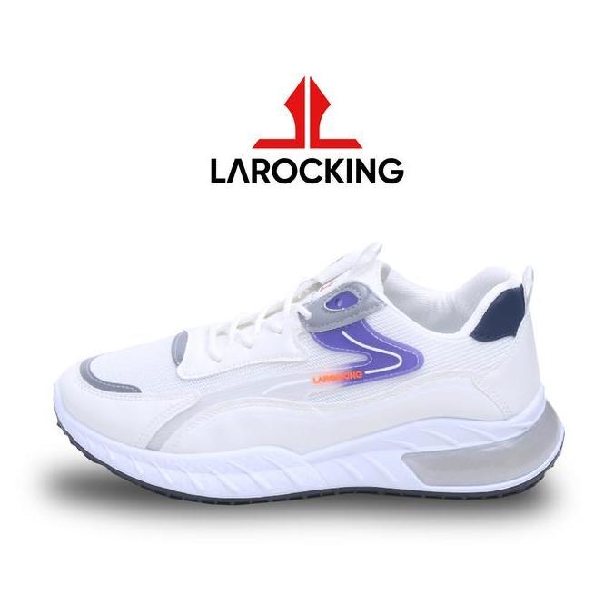 Larocking - Glynt Putih  Abu | Sepatu Sneakers Casual Gym