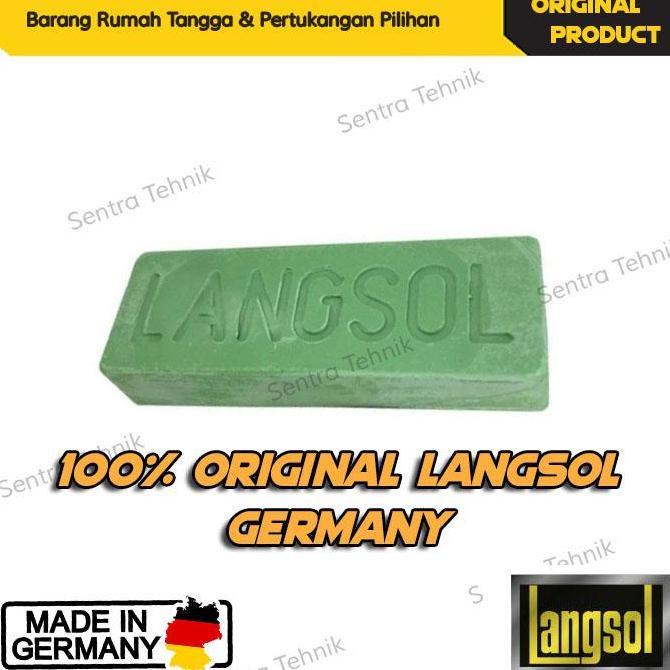 [Original Langsol Hijau 100%] Langsol Hijau Batu Ijo Batu Poles Stainless Poles Logam Pengkilap Loga