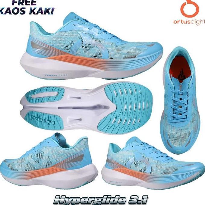 Sepatu Running Ortuseight Hyperglide 3.1 Free Kaos Kaki - Sepatu Ortuseight Hyperglide 3.1 Free Kaos
