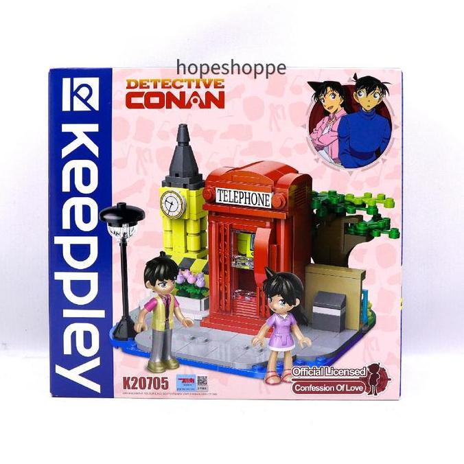 Mainan Brick Keeppley Detective Conan Romantic Confession of Love in the Street Corner