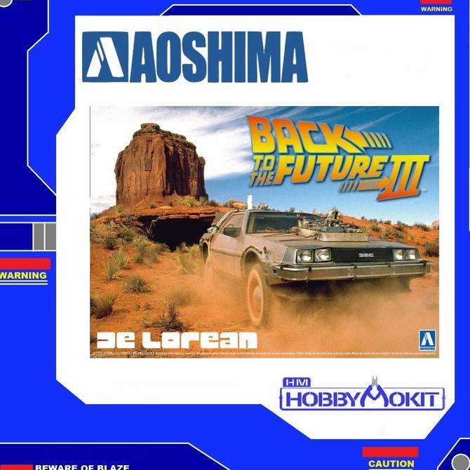 AOSHIMA 1/24 BACK TO THE FUTURE DELOREAN from PART III & RAILROAD Ver.