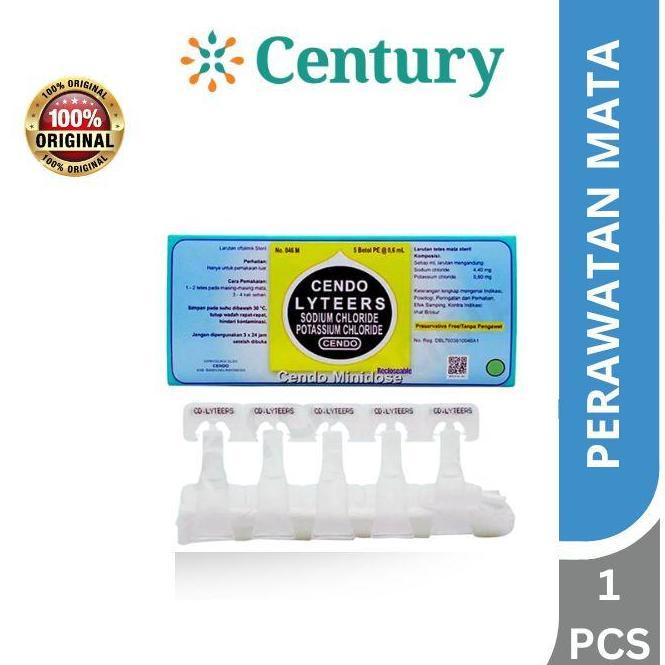 CENDO LYTEERS ISI 5 STRIP @0.6ML / PERAWATAN MATA / TETES MATA BUATAN