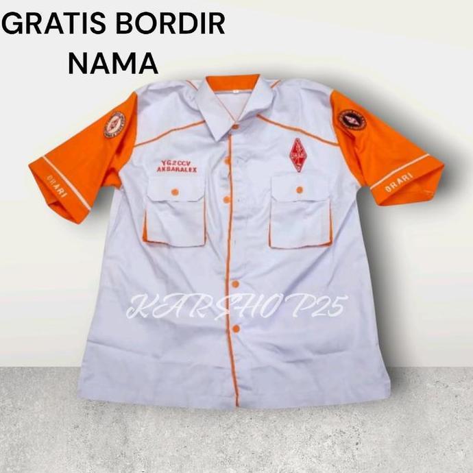 KEMEJA ORARI TERBARU ATASAN BAJU ORARI SERAGAM PDH ORARI