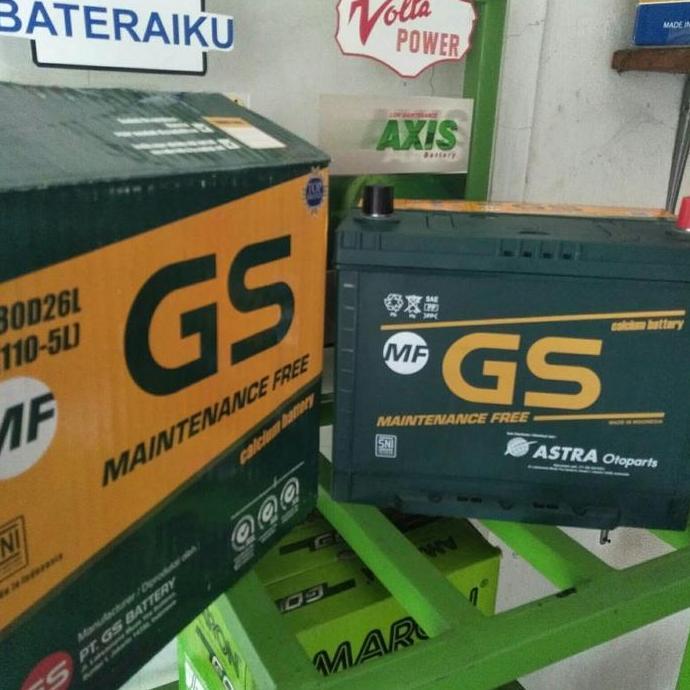 aki/accu GS MF 80D26L/(NX110-5L) 70ah aki original astra