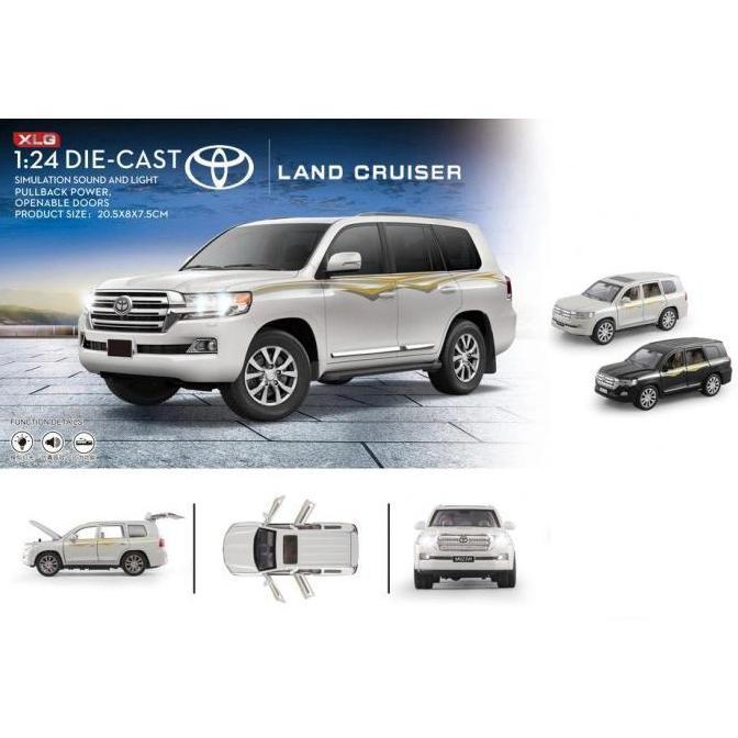 Diecast XLG Miniatur Mobil Toyota Land Cruiser LC200 SUV Skala 1:24