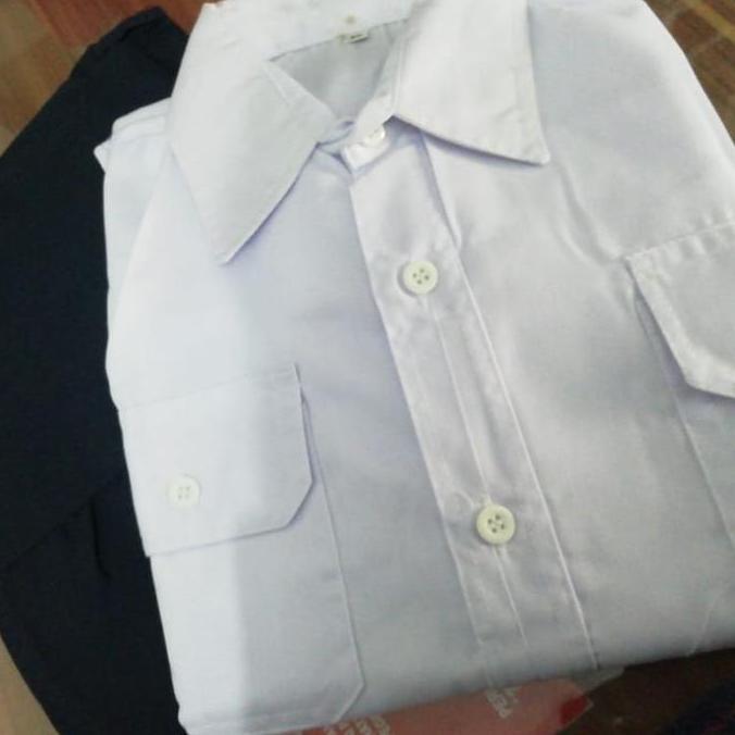 Seragam PDH Satpam / Security Putih Biru /Seragam Driver / Seragam PNS