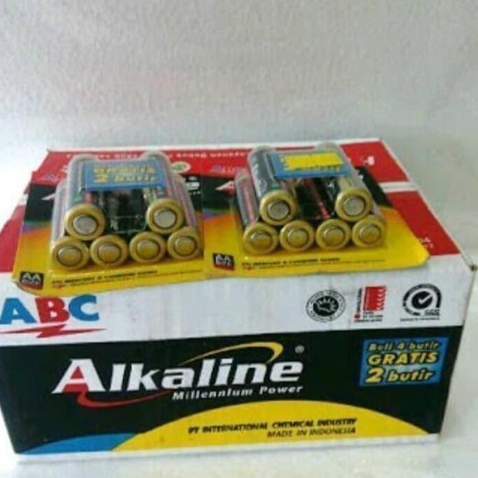 Homefix- Baterai Alkaline Aa Isi 6 | Battery Alkaline Aa Isi 6