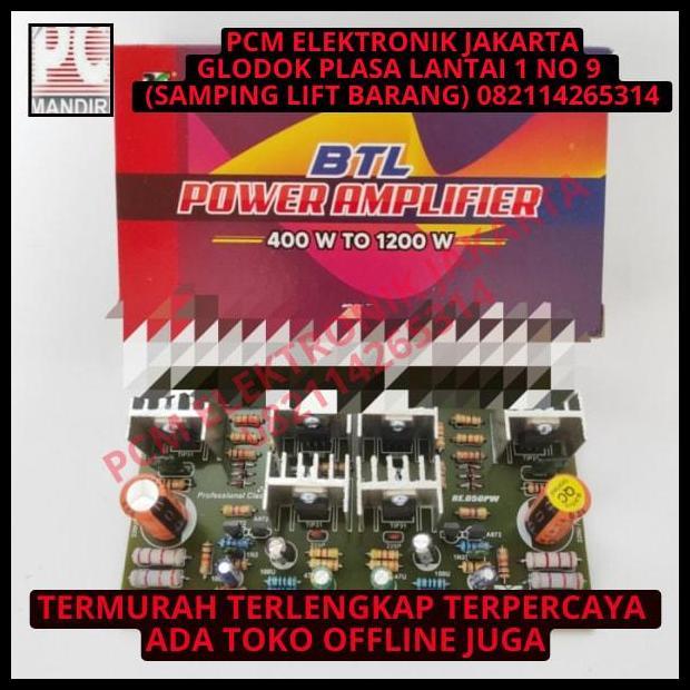 TERLARIS KIT DRIVER POWER AMPLIFIER BTL RANIC 400W TO 1200E 1200WATT 1200 WATT 