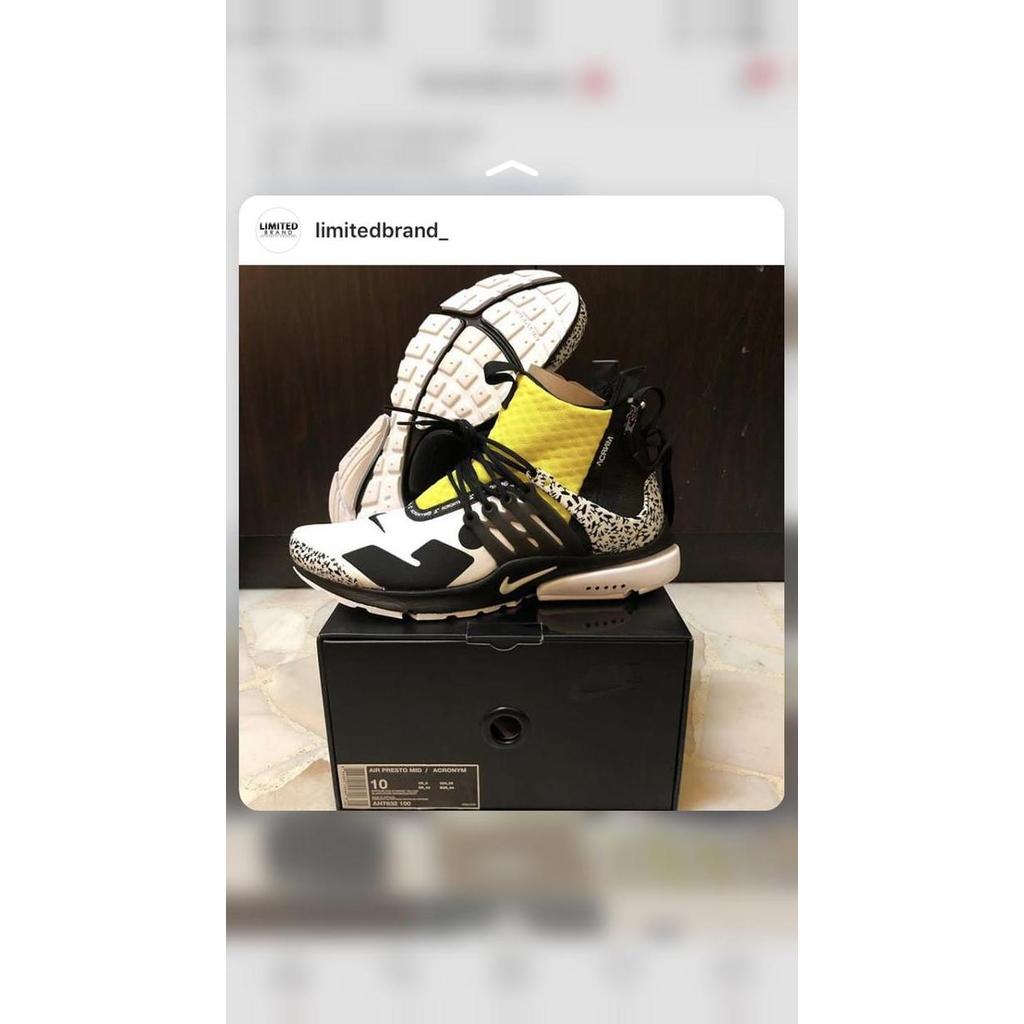 Nike Air Presto Mid x Acronym Volt