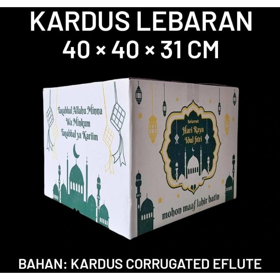 (MIN ORDER 5 PCS) KARDUS SEMBAKO LEBARAN 40x40x31 / KARDUS PARCEL HAMPERS / KARDUS IDUL FITRI