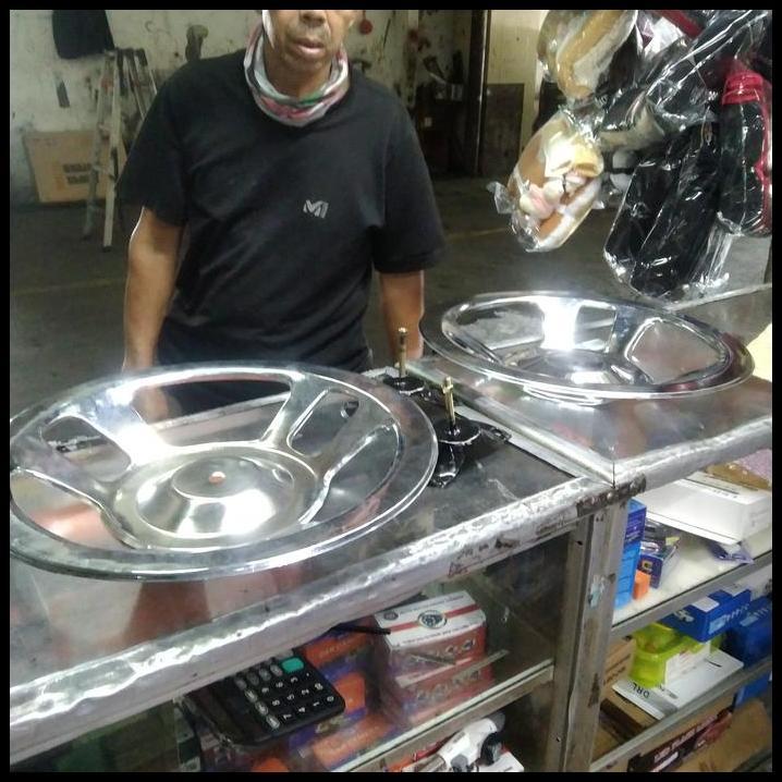 DISKON DOP RODA MOBIL TRUK RING 16 BELAKANG STENLIS 2 PCS KOMPLIT CAR 