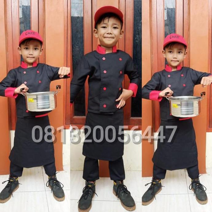 baju koki chef anak
