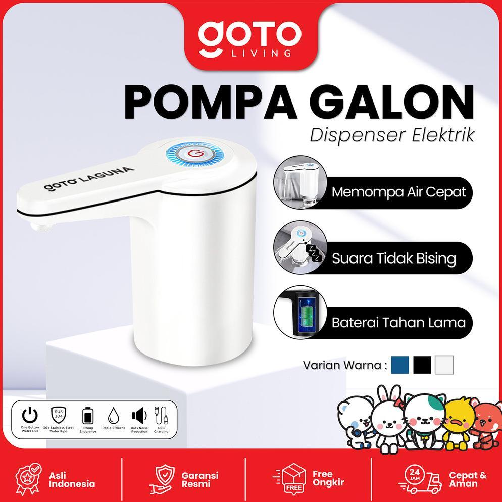 Goto Laguna Gallon Pump Dispenser Air Pompa Galon Elektrik Charge USB