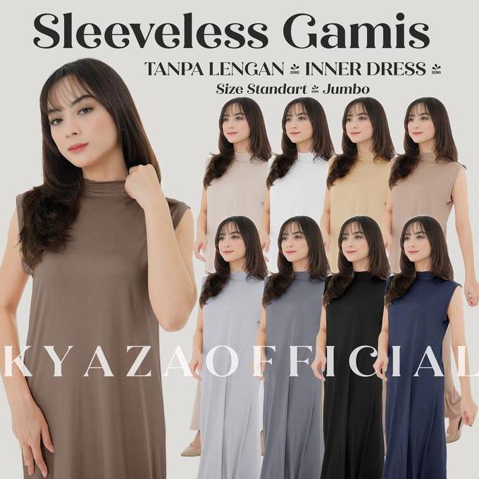 Xyxy- Manset Dress Tanpa Lengan, Manset Sleeveless Gamis, Inner Manset Tanpa Lengan Dress, Manset Dr