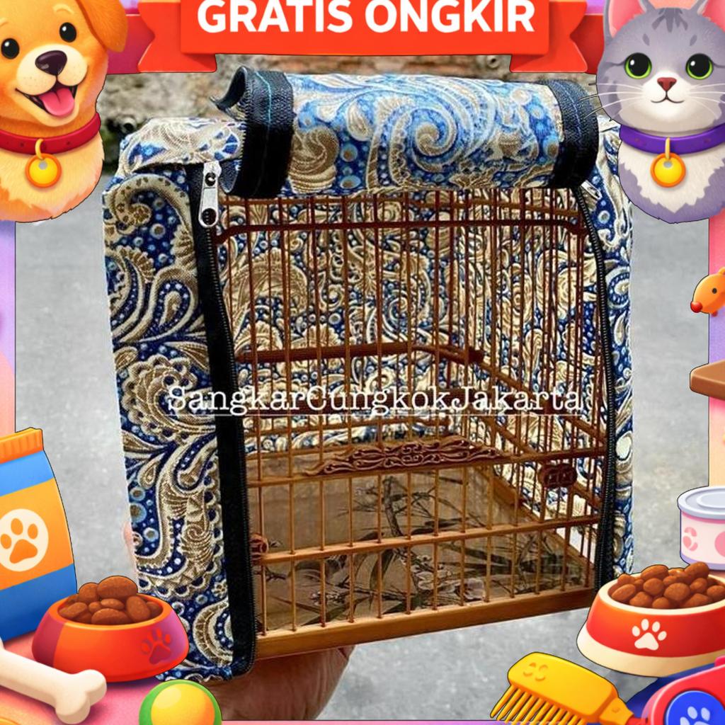 Kerodong Import Sangkar Cungkok Single Layer Nanjing Style