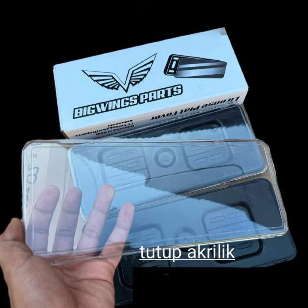favorit` termurah dudukan plat nomor mika akrilik bigwings dudukan plat nomor motor akrilik anti bur