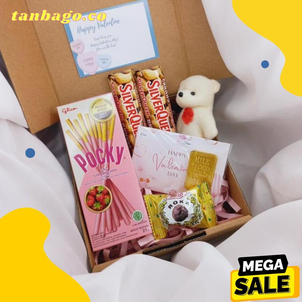 Hampers Coklat Silverqueen Valentine Gift Box Coklat Smack
