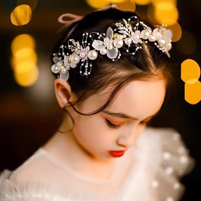 AL_KUBURO - ZHAMUSSUPER FAIRY LEAVES FLOWERS GARLAND HAIR BAND BRIDAL SWEET WEDDING DRESS CHILDREN H