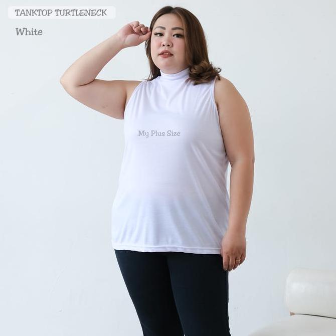 TERBARU Tanktop Turtleneck Super Jumbo Wanita Ld 120 - 150 cm