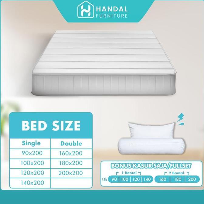 Blokx- Kasur Springbed Elite Serenity Superstar Medium Padat Kos-Kosan 28Cm Original