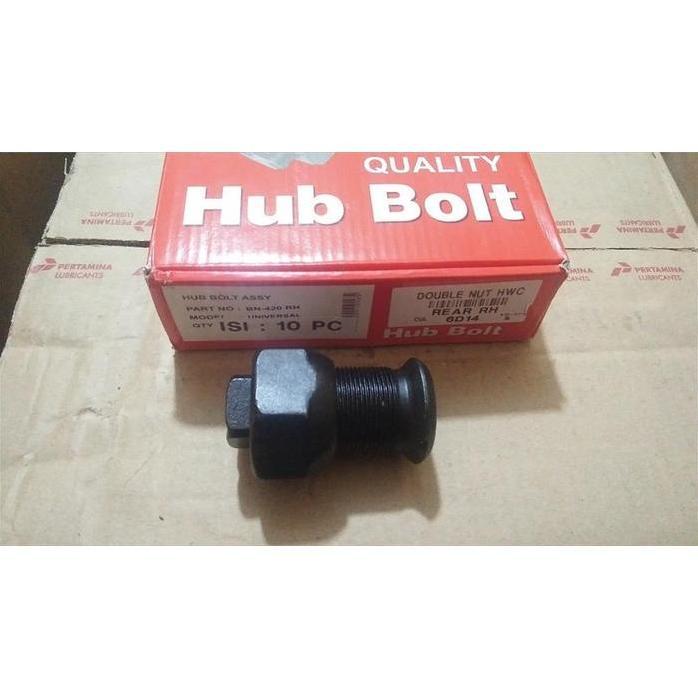 Double Nut Mur Baut Roda Truk K.41 Hino Jumbo Lohan Dutro Kanan Hwc Promo