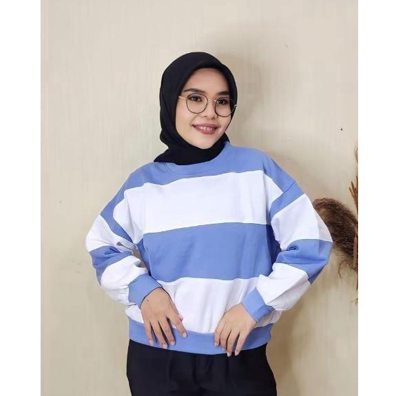 Fwbgy- Crewneck Oversize Gemoy - Sweetshirt - Hoodie Oversize - Hoodie Halfzip Crop Wanita