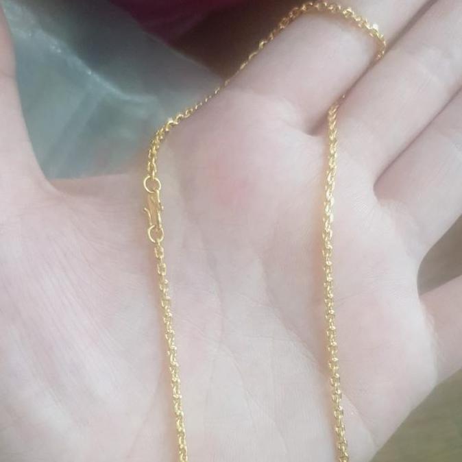 Yxcx- Kalung Emas Asli Polos Nori 99% 99 24K 24 Karat 10Gram 10 Gram 10Gr