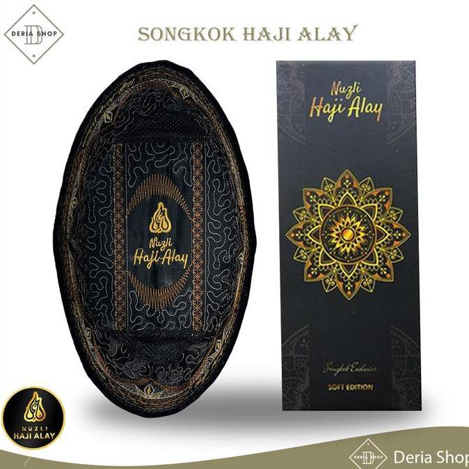 Uwouwo- Songkok Premium Haji Alay Deluxe Ac Tinggi 8, 9, 10 Peci Kopiah Mewah