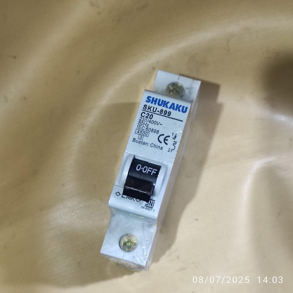 MCB SHUKAKU DOMAE 1PHASE C20 C 20 C16 C 16 SKU 899 ORIGINAL