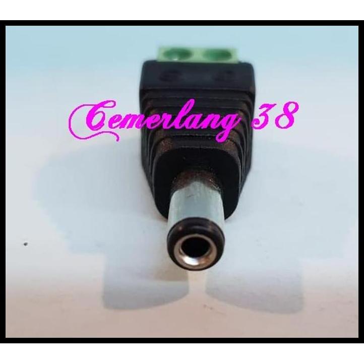 TERBARU JACK DC MALE CCTV / CONNECTOR CAMERA CCTV JACK DC MALE COWOK