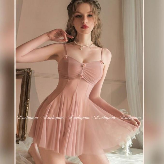 Promo Sexy Lingerie Dress Transparan Baju Tidur Sexy Lingerie Wanita 308 Cod