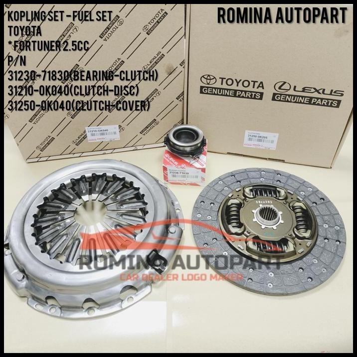 TERBARU KOPLING SET FUEL SET MATAHARI FORTUNER 2.5CC ORIGINAL ASLI BENSIN 