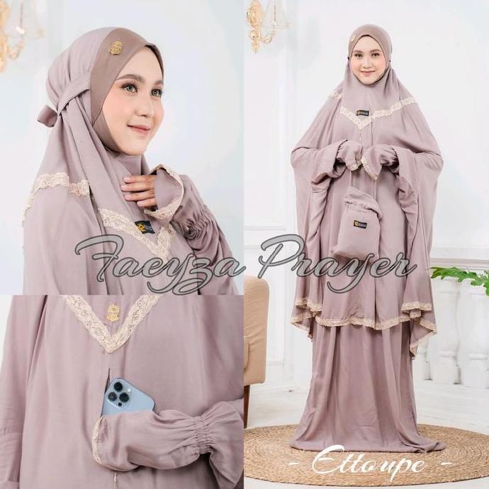 FREE ONGKIR MUKENA ATAS BAWAH BERLENGAN KHADEEJAH BY ELKISA/MUKENA FAEYZA BY ELKISA/MUKENA ATAS BAWA
